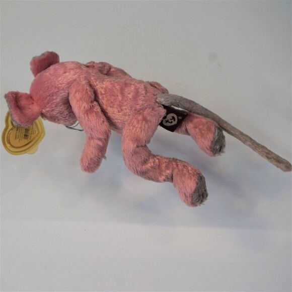 Ty Beanie Babies Cromwell Pink Mouse Retired Plush Toy 1993 Attic Treasures - Picture 7 of 9